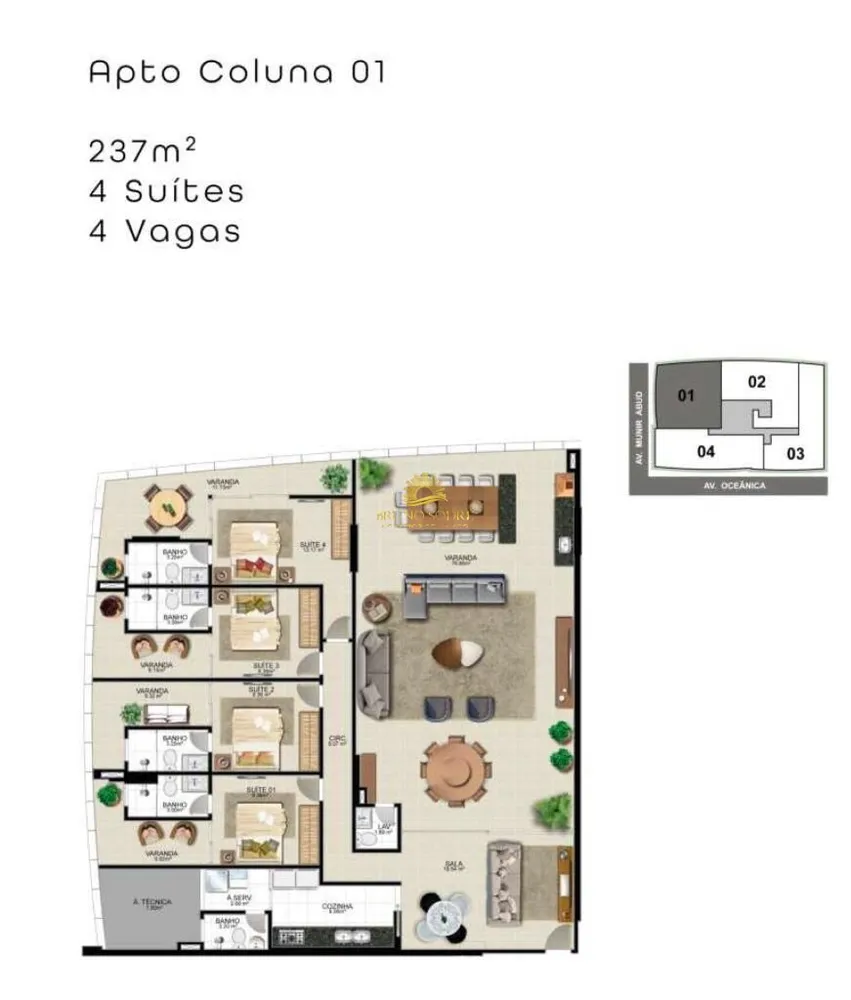 Apartamento, 4 quartos, 221 m² - Foto 9