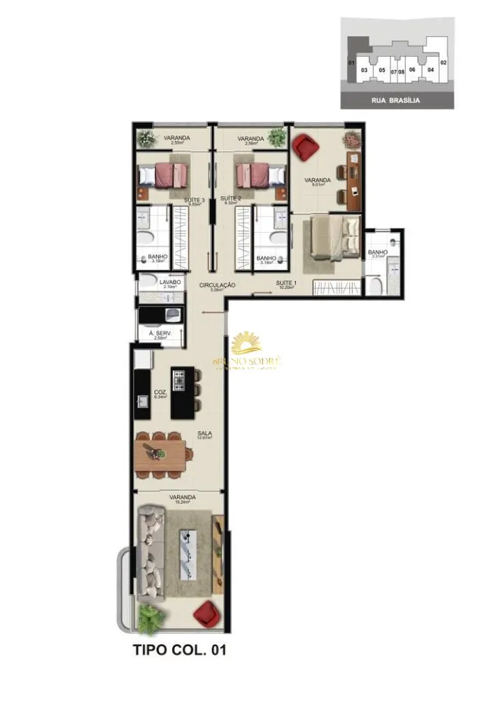 Apartamento, 3 quartos, 113 m² - Foto 10