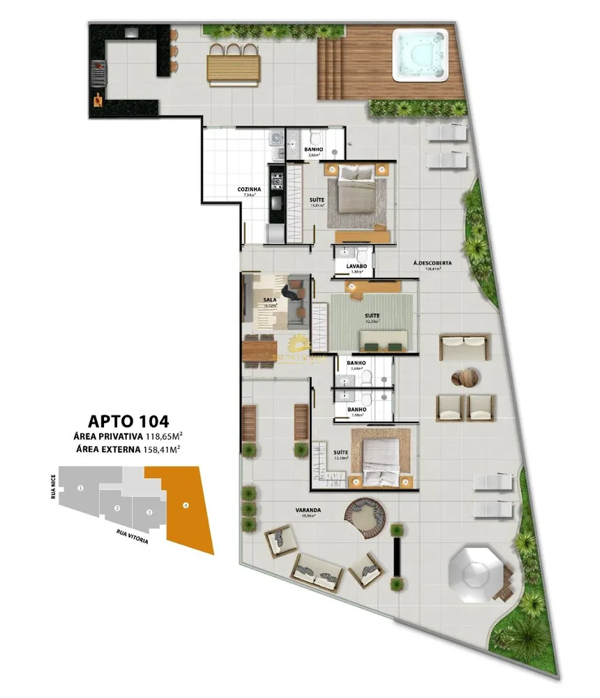 Apartamento, 3 quartos, 277 m² - Foto 2