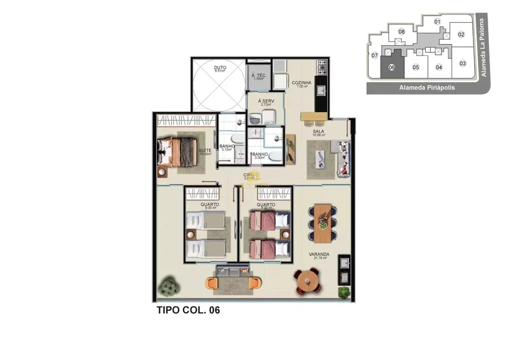 Apartamento, 3 quartos, 176 m² - Foto 9
