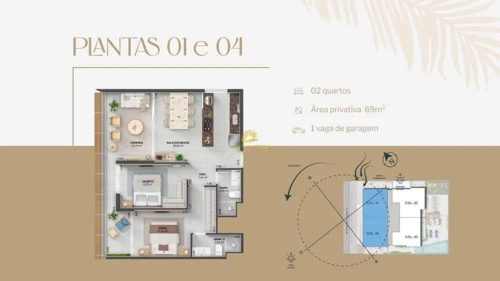 Apartamento, 2 quartos, 69 m² - Foto 8