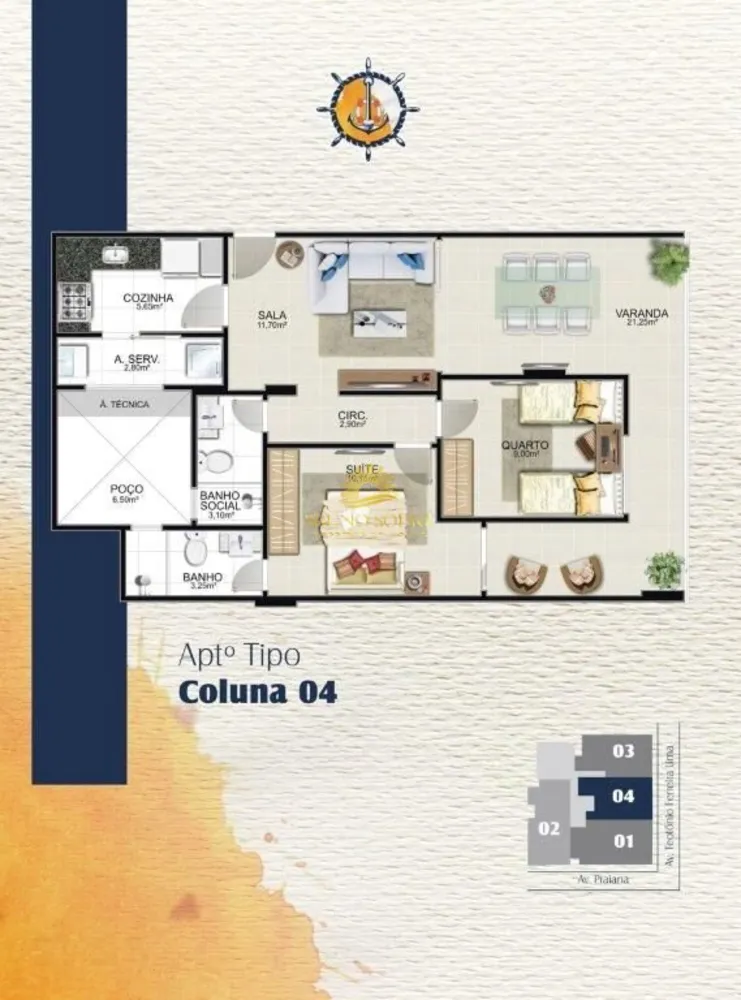 Apartamento, 3 quartos, 93 m² - Foto 1
