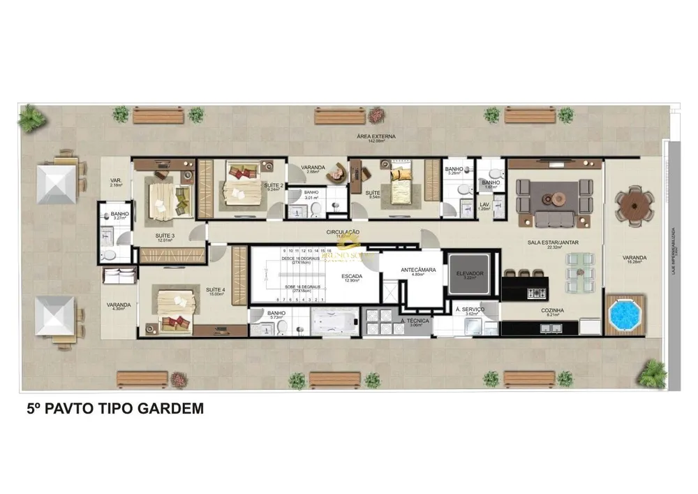 Apartamento, 4 quartos, 165 m² - Foto 11