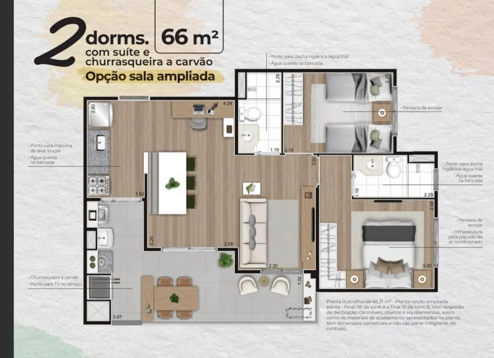 Apartamento, 2 quartos, 54 m² - Foto 10