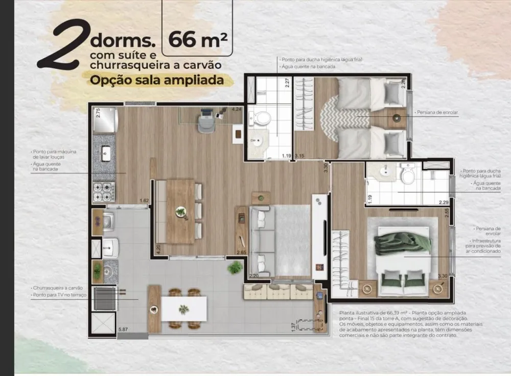 Apartamento, 2 quartos, 54 m² - Foto 7