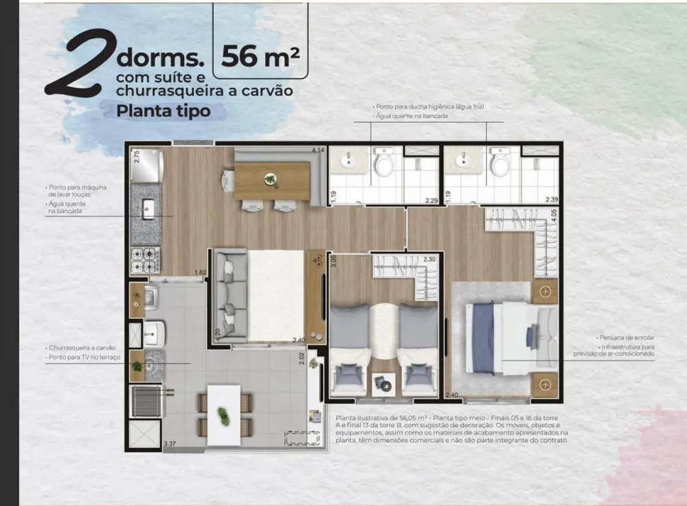 Apartamento, 2 quartos, 54 m² - Foto 4