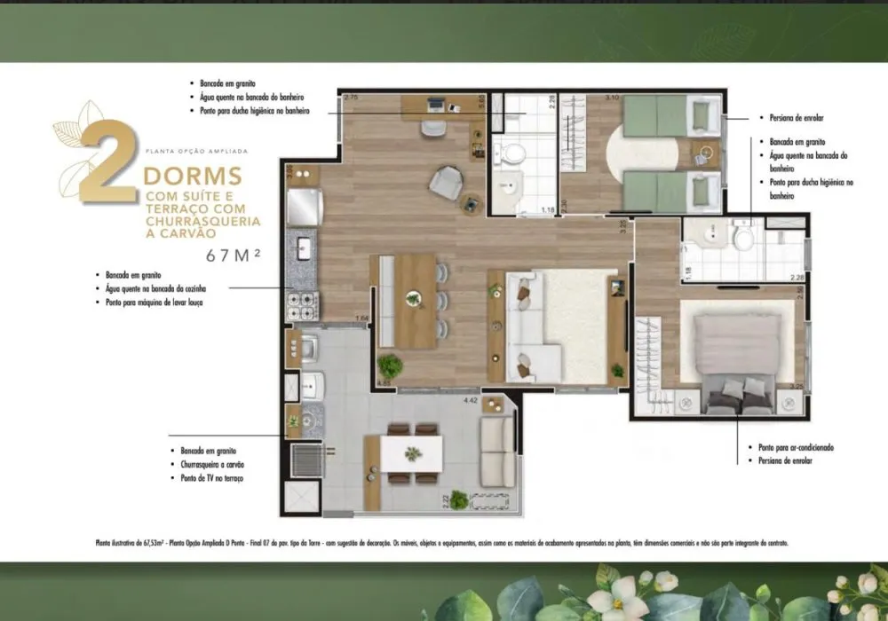 Apartamento, 2 quartos, 44 m² - Foto 6