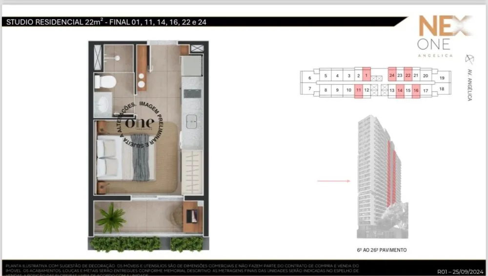 Apartamento, 1 quarto, 22 m² - Foto 6