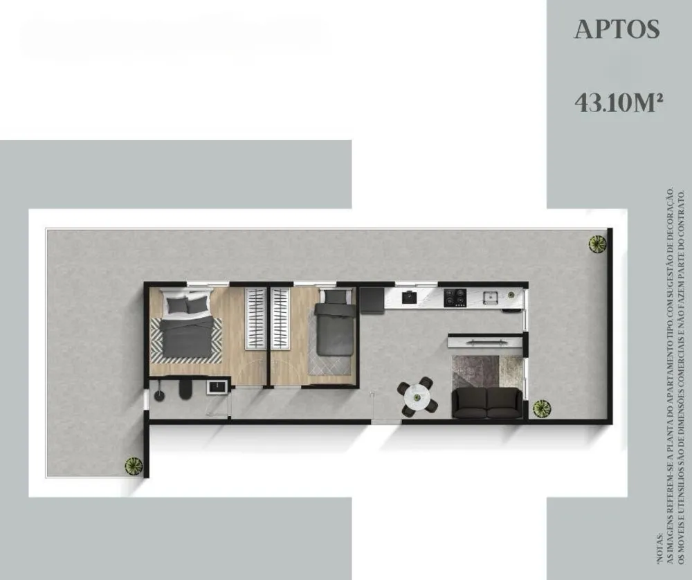 Apartamento, 1 quarto, 34 m² - Foto 6