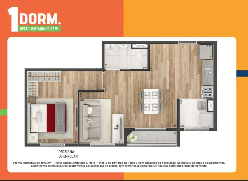 Apartamento, 2 quartos, 37 m² - Foto 10