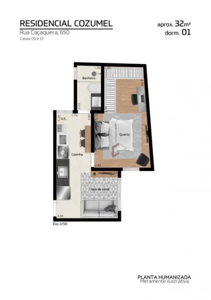 Apartamento, 1 quarto, 32 m² - Foto 16