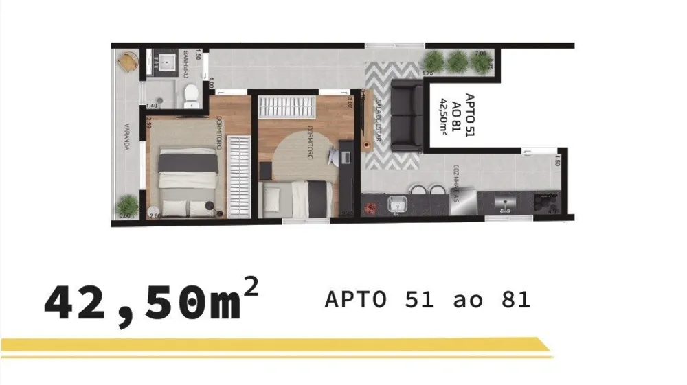 Apartamento, 2 quartos, 37 m² - Foto 12