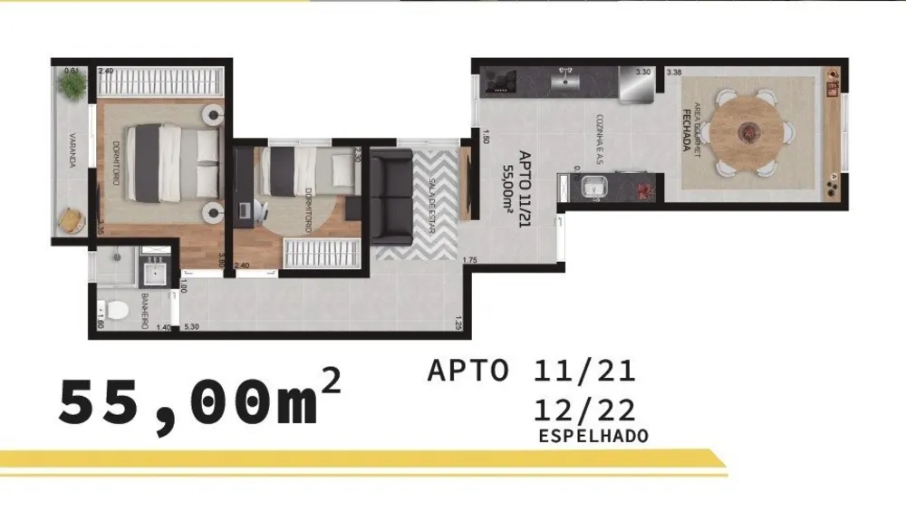 Apartamento, 2 quartos, 37 m² - Foto 13