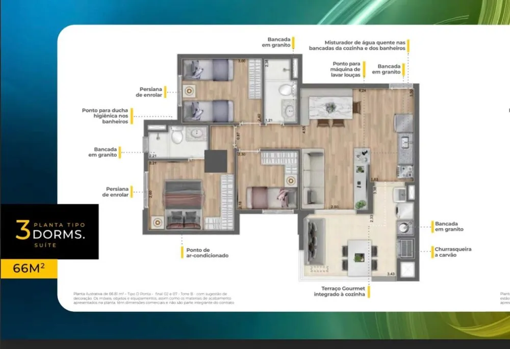 Apartamento, 2 quartos, 44 m² - Foto 11