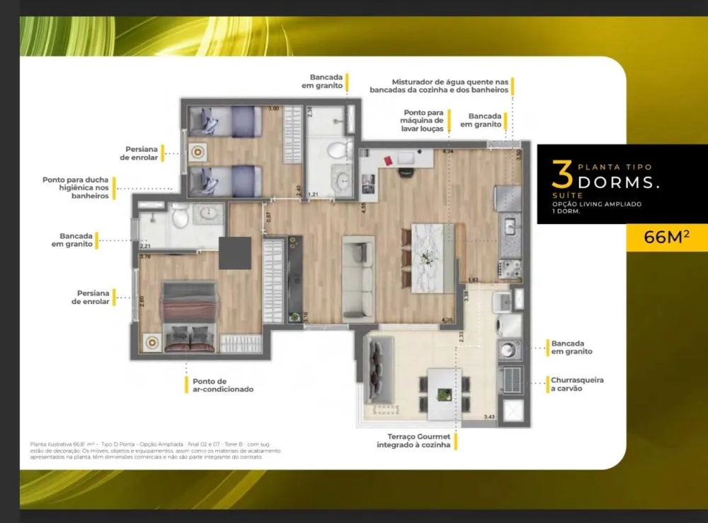Apartamento, 2 quartos, 44 m² - Foto 16