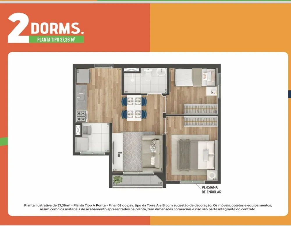 Apartamento, 1 quarto, 37 m² - Foto 8