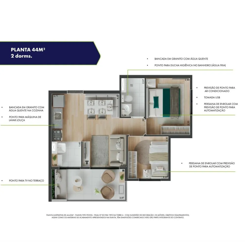 Apartamento, 1 quarto, 26 m² - Foto 4