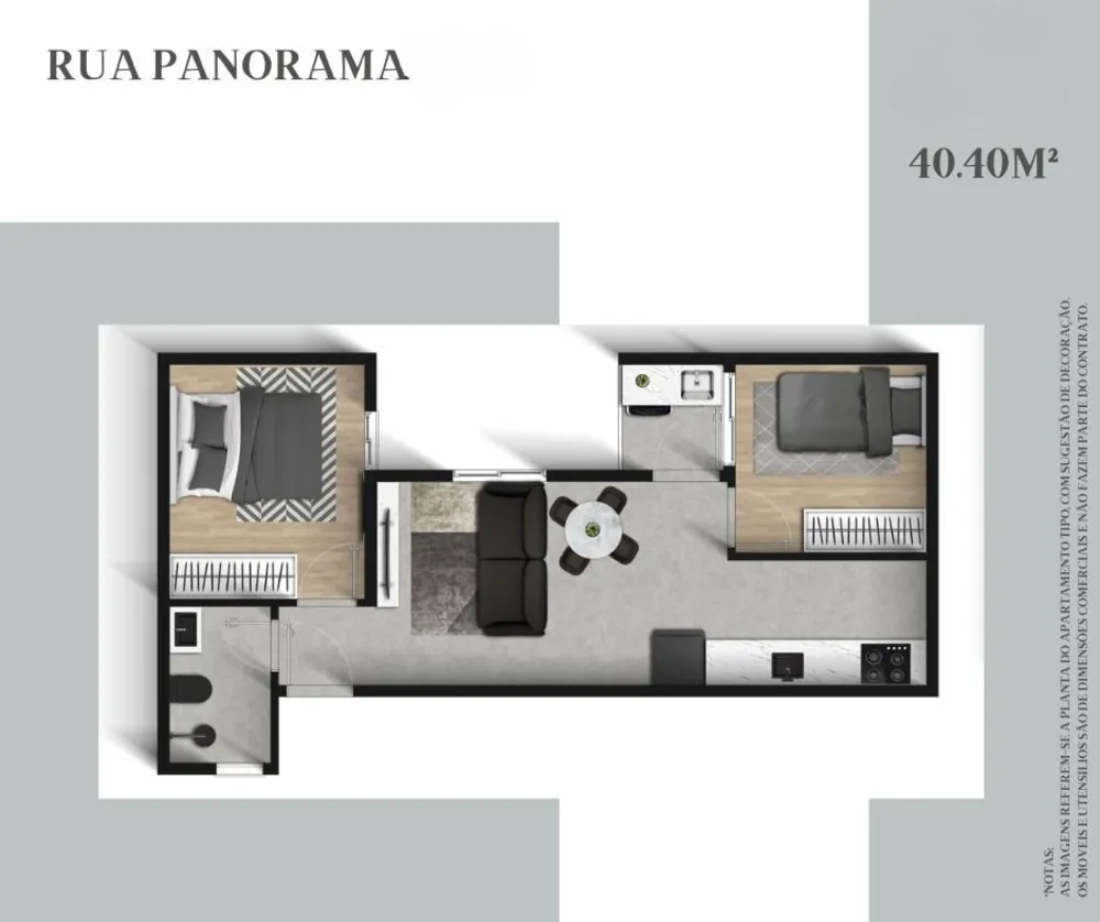 Apartamento, 2 quartos, 37 m² - Foto 5