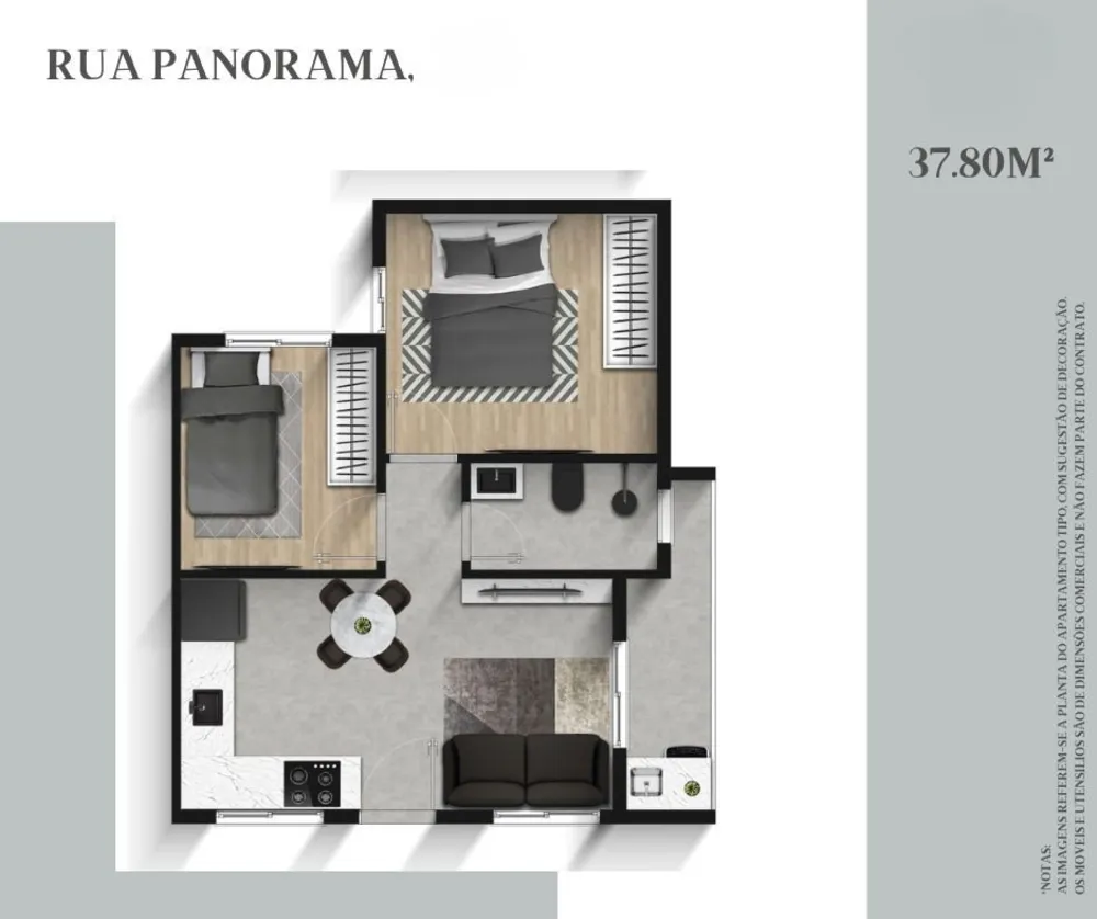 Apartamento, 2 quartos, 37 m² - Foto 6