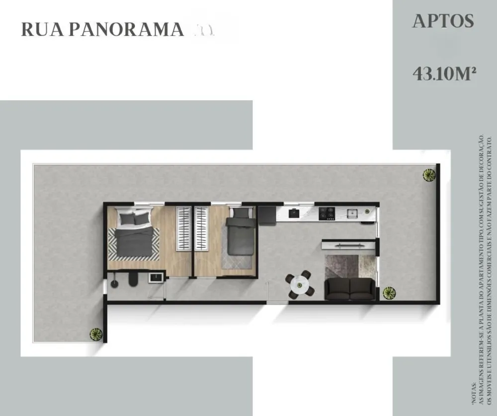 Apartamento, 2 quartos, 37 m² - Foto 7