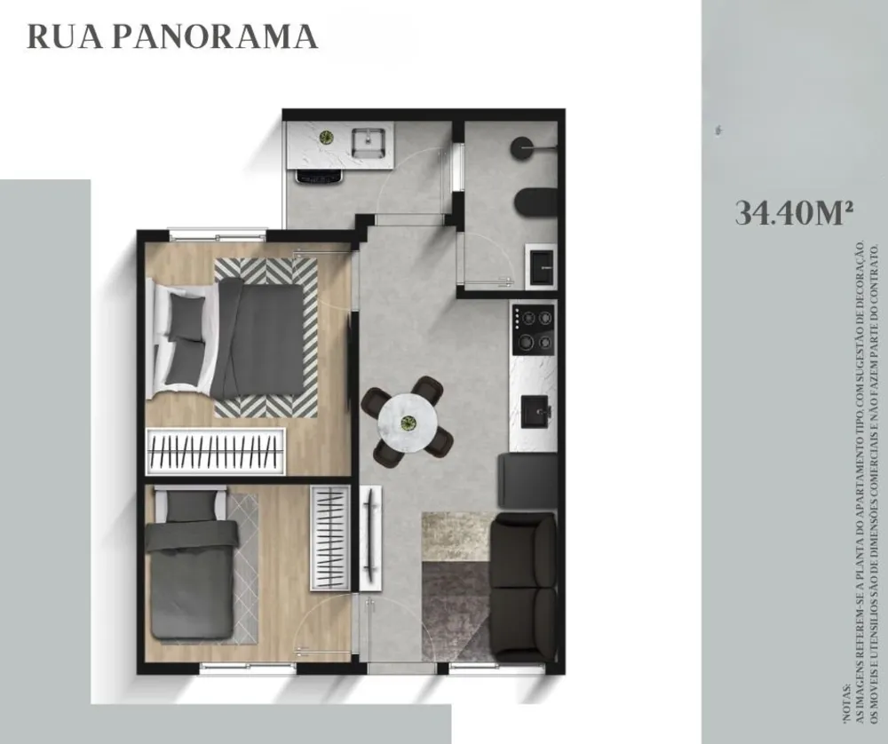 Apartamento, 2 quartos, 37 m² - Foto 8