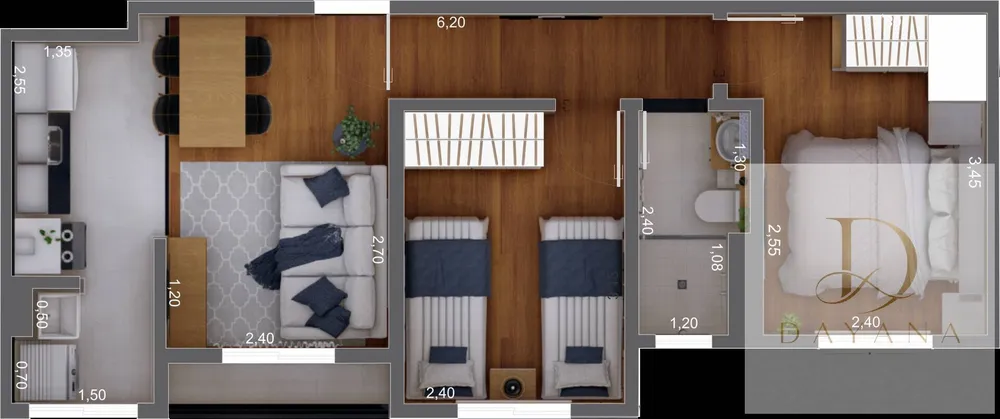 Apartamento, 2 quartos, 50 m² - Foto 11