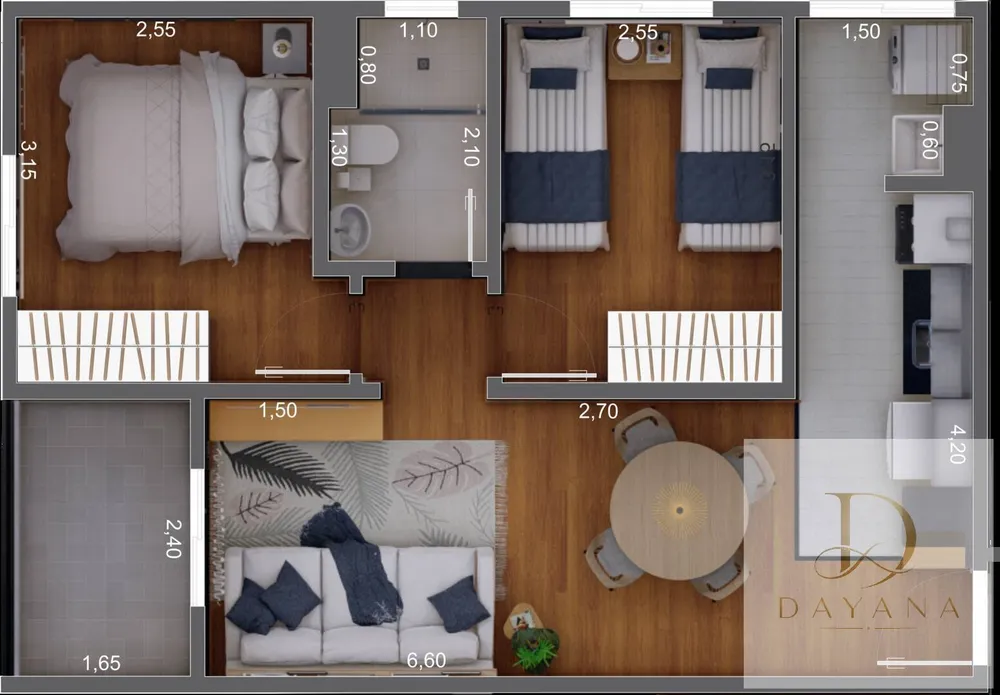Apartamento, 2 quartos, 50 m² - Foto 13