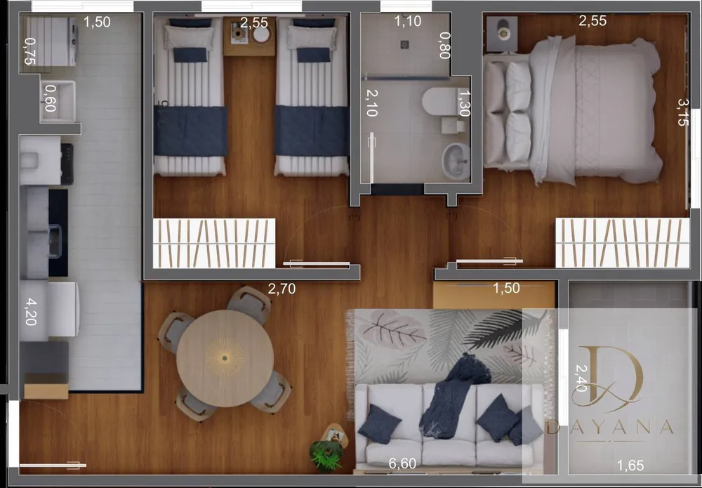 Apartamento, 2 quartos, 50 m² - Foto 15