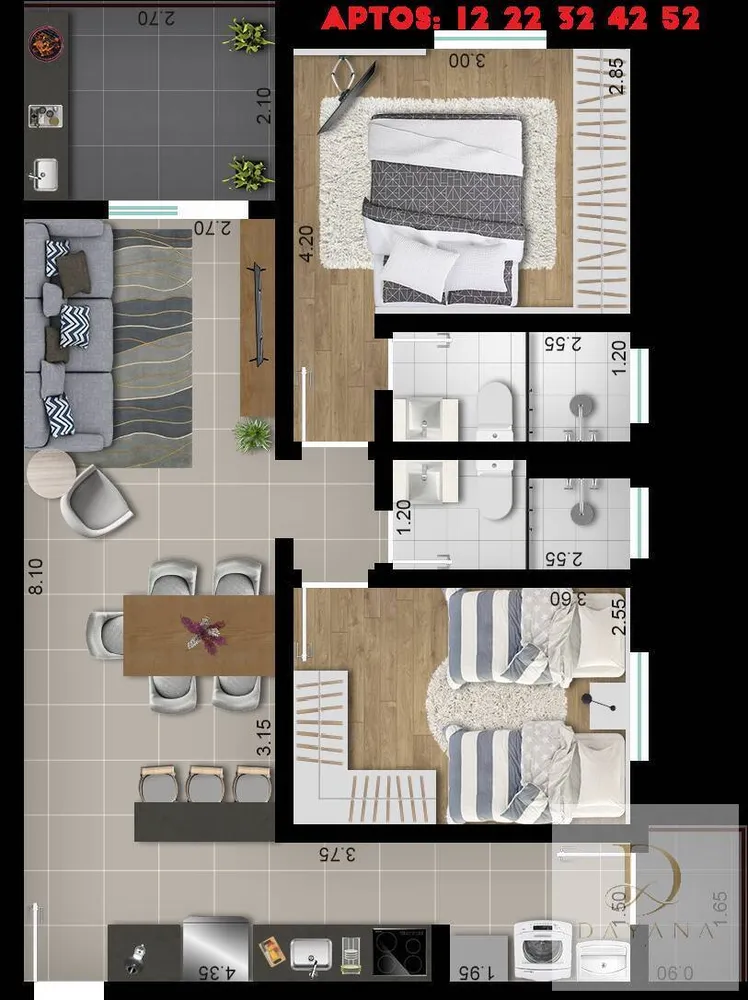 Apartamento, 2 quartos, 70 m² - Foto 12