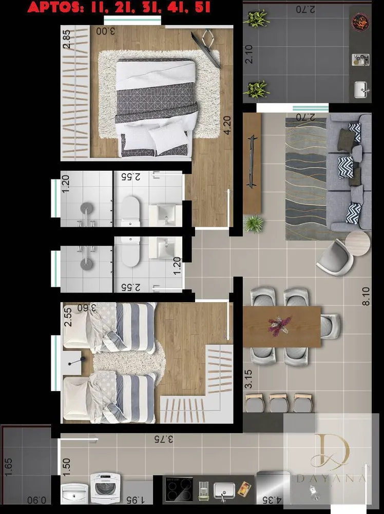 Apartamento, 2 quartos, 70 m² - Foto 11