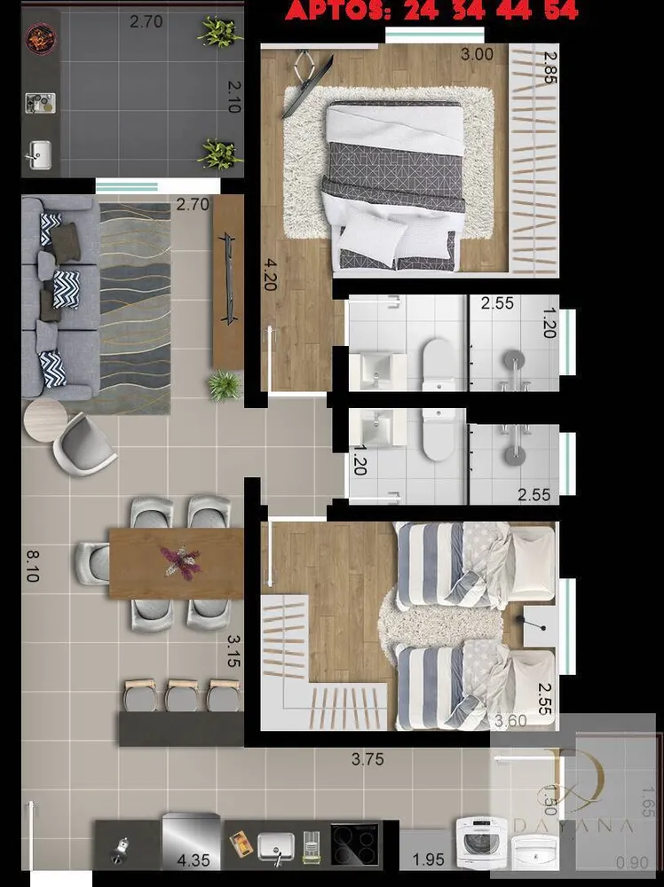 Apartamento, 2 quartos, 70 m² - Foto 14