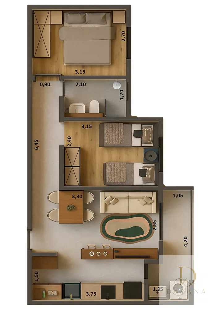 Apartamento, 2 quartos - Foto 7