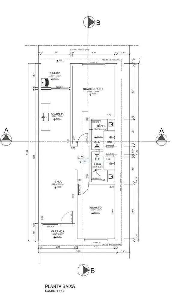 Casa, 2 quartos, 60 m² - Foto 1