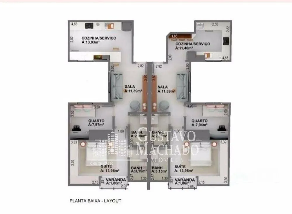 Apartamento, 2 quartos, 70 m² - Foto 11
