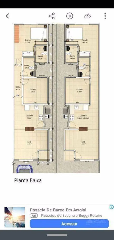 Casa de Condomínio, 2 quartos - Foto 1
