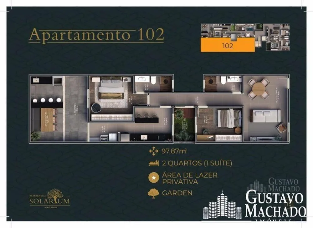 Apartamento, 3 quartos, 98 m² - Foto 3
