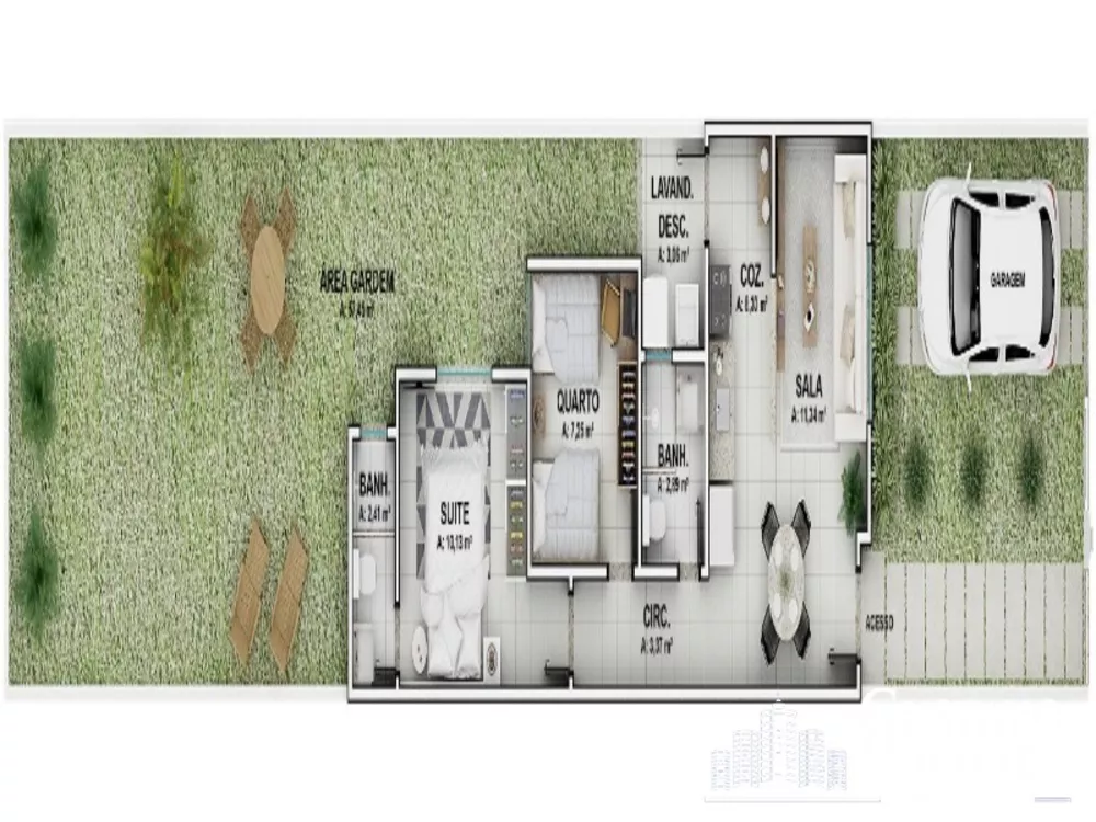 Casa, 2 quartos - Foto 10