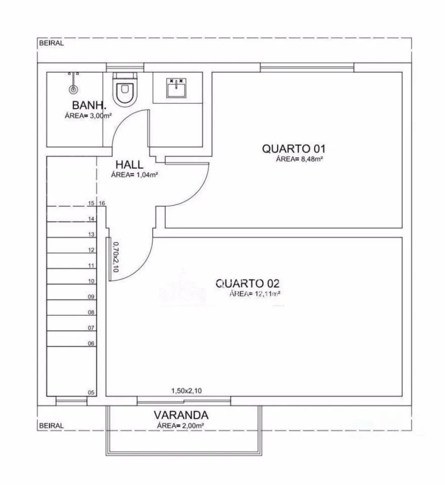 Casa, 2 quartos, 68 m² - Foto 4