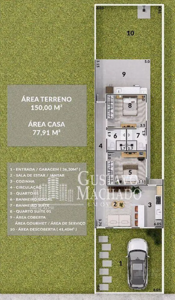 Casa, 2 quartos, 71 m² - Foto 3