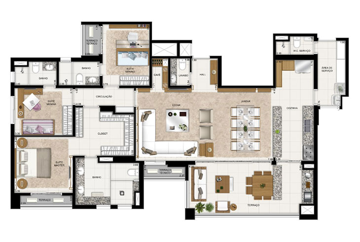 Apartamento à venda com 3 quartos, 134m² - Foto 24