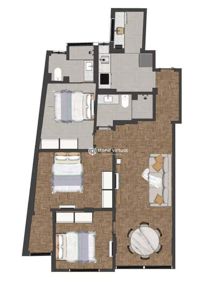 Apartamento, 3 quartos, 83 m² - Foto 3