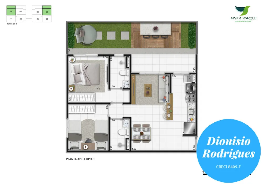 Apartamento, 2 quartos, 49 m² - Foto 1