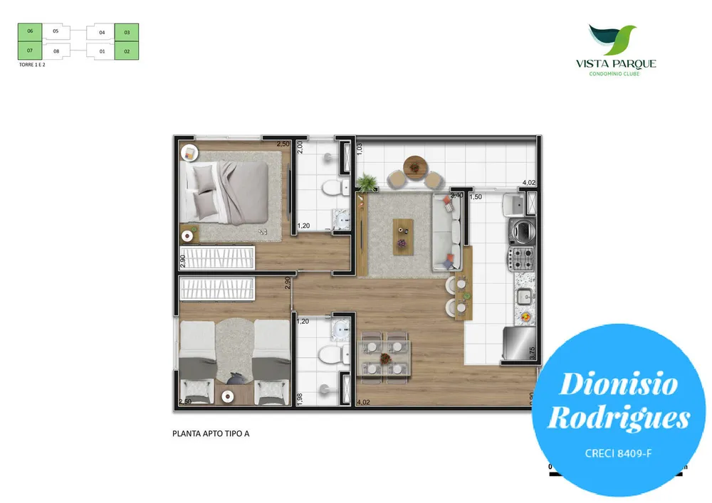 Apartamento, 2 quartos, 49 m² - Foto 7