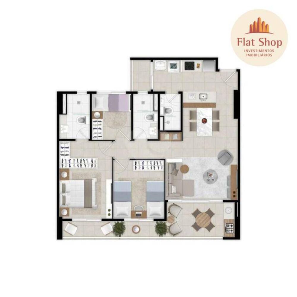 Apartamento à venda com 3 quartos, 80m² - Foto 11