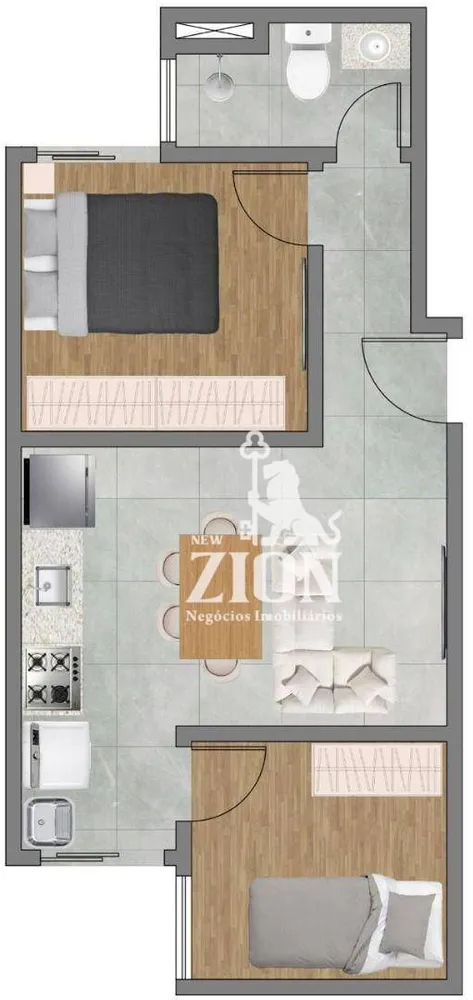 Apartamento, 2 quartos, 36 m² - Foto 12