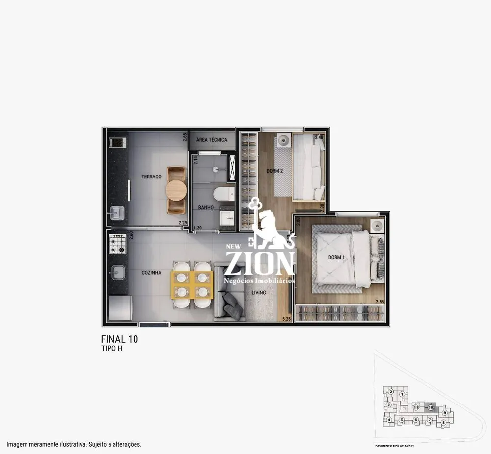 Apartamento, 2 quartos, 42 m² - Foto 11