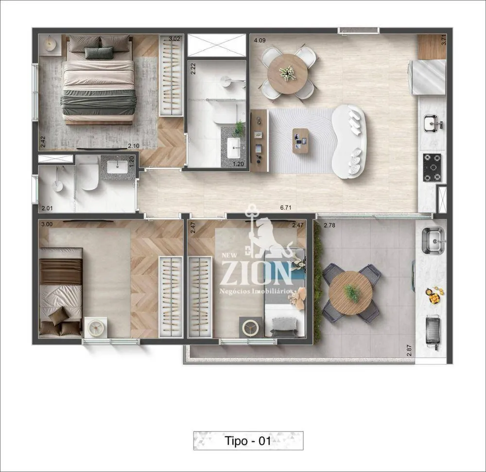 Apartamento, 2 quartos, 40 m² - Foto 13