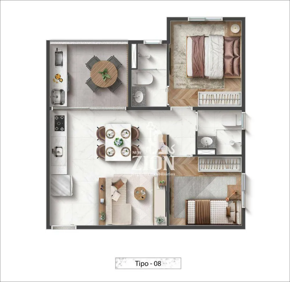 Apartamento, 2 quartos, 40 m² - Foto 12