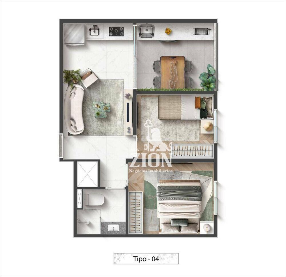 Apartamento, 2 quartos, 40 m² - Foto 3