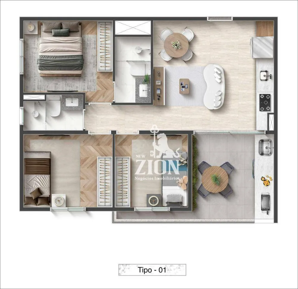 Apartamento, 2 quartos, 40 m² - Foto 14
